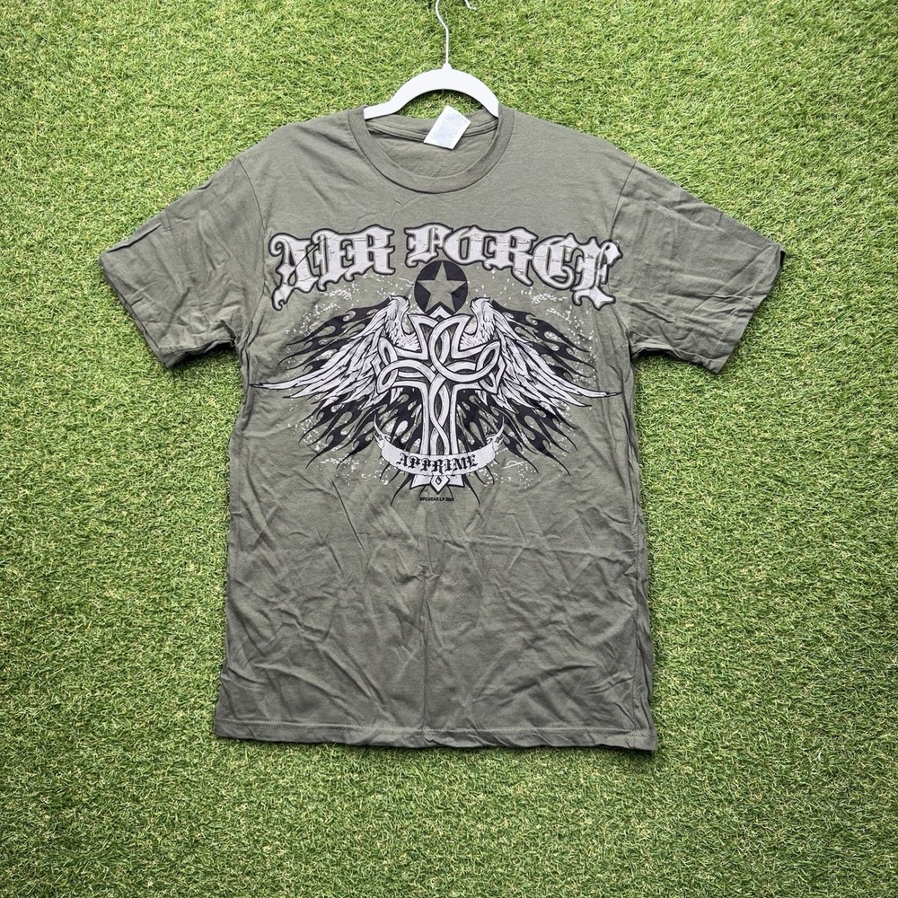 Apprime USAF Air Force Shirt Mens Large Courage Above All Supremacy AOP Y2K